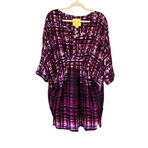 Maeve Purple Plaid Tunic